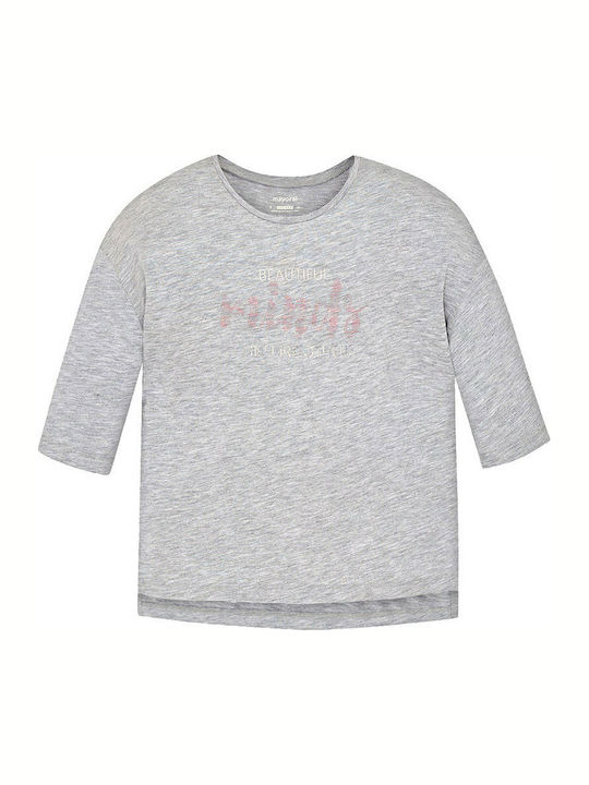 Mayoral Kids Blouse Long Sleeve Gray