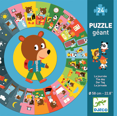 Puzzle pentru Copii The Day pentru 3++ Ani 24buc Djeco