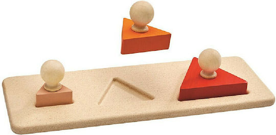 Ξύλινο Παιδικό Puzzle Σφηνώματα Τρίγωνα 3pcs Plan Toys