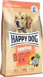 Happy Dog NaturCroq Adult 12kg Ξηρά Τροφή για Ενήλικους Σκύλους με Ρύζι / Σολομό
