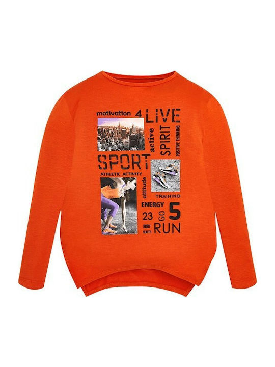 Mayoral Kids Blouse Long Sleeve Orange