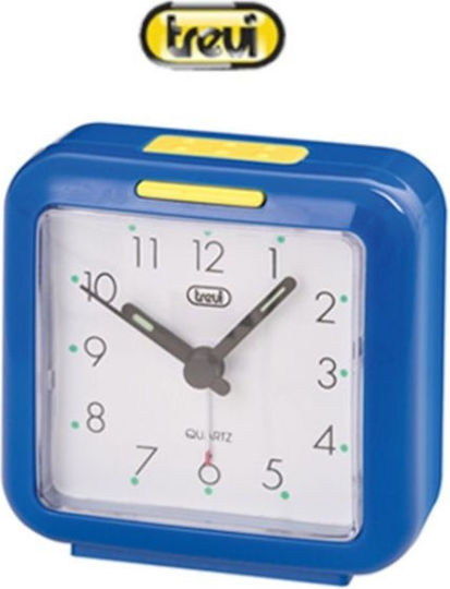 Trevi SL 3048 Blue Επιτραπέζιο Ρολόι με Δείκτες με Ξυπνητήρι Μπλε