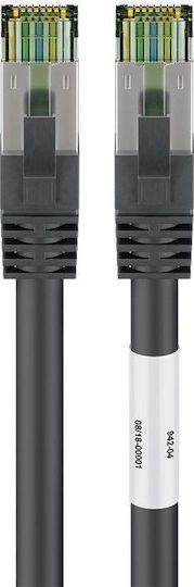 Goobay S/FTP Cat.8.1 Καλώδιο Δικτύου Ethernet 0.25m Μαύρο