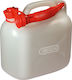 Oregon Double Position Fuel Container Plastic with Extension Tube 5lt White