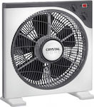 Crystal Home Air Basic Box 30 Ανεμιστήρας Box Fan 45W Διαμέτρου 30cm