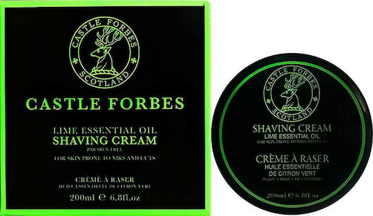 Castle Forbes Lime Essential Oil Κρέμα Ξυρίσματος 200ml