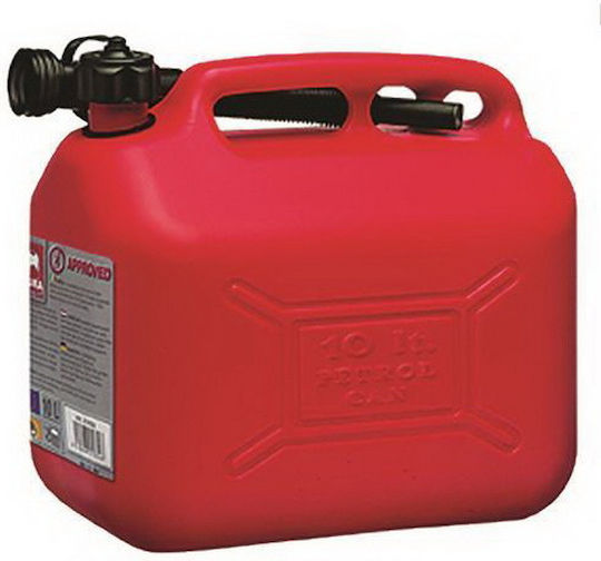 Deura Dual Position Fuel Can Plastic with Extension Tube 5lt Red