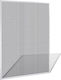 vidaXL Σίτα Παραθύρου Σταθερή Λευκή από Fiberglass 140x120cm 141557