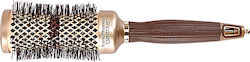 Olivia Garden Nanothermic C+ I Contour Thermal Brush Hair for Straightening Gold 42mm