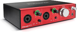 Focusrite Εξωτερική Επαγγελματική Κάρτα Ήχου Clarett 2 Pre Συνδεσιμότητα Thunderbolt