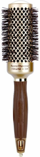 Olivia Garden Nanothermic C+ I Brush Hair for Straightening Gold 44mm