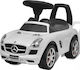 vidaXL Mercedes Benz Foot Powered Baby Push Walker Ride On for 12+ Months White