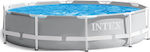Intex Prism Frame Πισίνα PVC με Μεταλλικό Σκελετό & Αντλία Φίλτρου 305x305x76εκ.