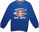 Champion Hanorac pentru copii Albastru Crewneck Sweatshirt