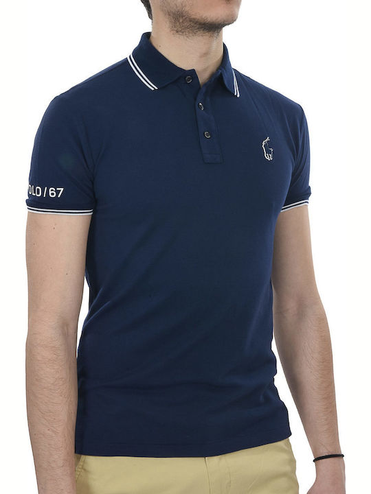 Ralph Lauren Men's Short Sleeve Blouse Polo Navy Blue 710695596001