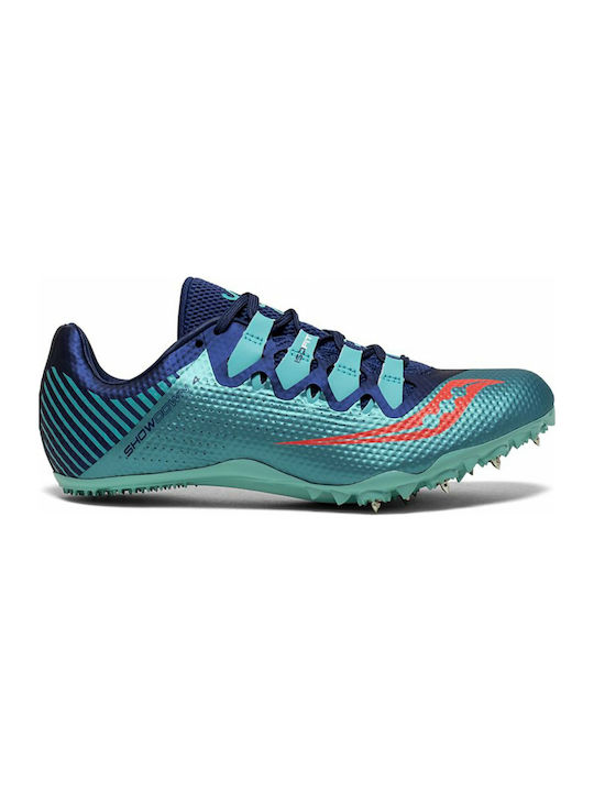 Saucony Showdown 4 Damen Sportschuhe Spikes Blau