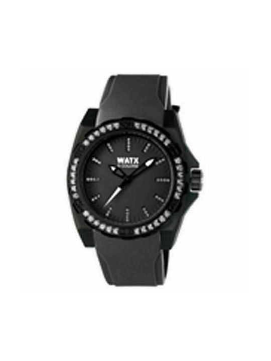 WATX & CO Uhr mit Schwarz Kautschukarmband RWA1883