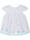 Children's Dress Short Sleeve Satin White