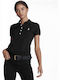 Ralph Lauren Women's Polo Shirt Short Sleeve Black