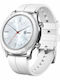 Huawei Watch GT Oțel inoxidabil 42mm cu pulsometru (Alb)