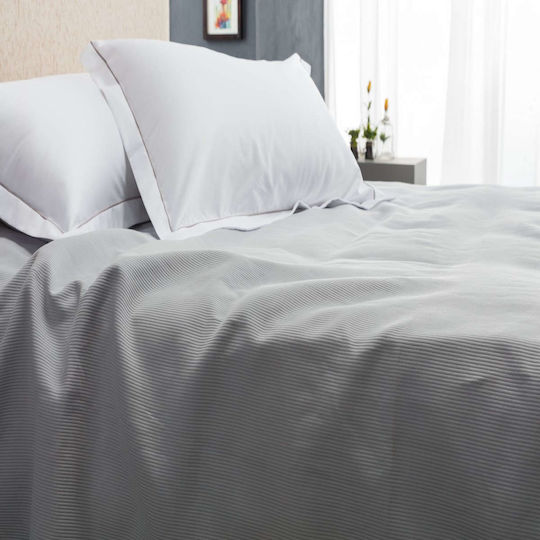 Vesta Home Single Hotel Blanket Pique Gray 170x250cm