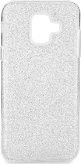 Forcell Back Cover Σιλικόνης Ασημί (Galaxy A6 2018)