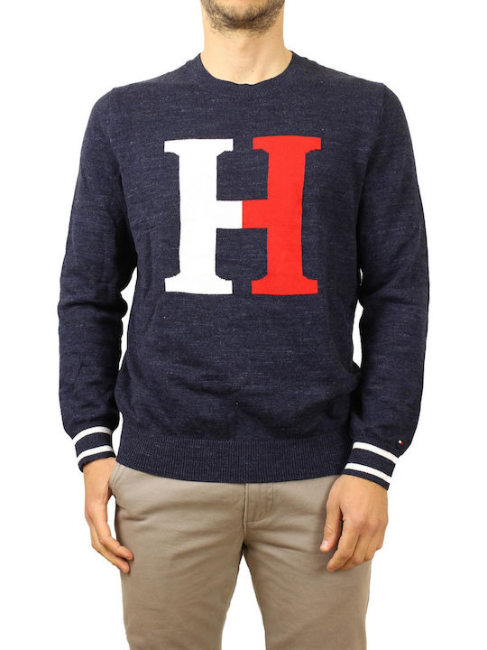 Tommy Hilfiger Men's Long Sleeve Sweater Navy Blue