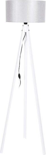 Fylliana Floor Lamp H150xW40cm. with Socket for Bulb E27 White