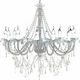 vidaXL Chandelier Candlestick 12xE14 White 60339