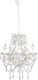 vidaXL Chandelier Candlestick White 60336