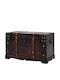 vidaXL Wooden Decorative Trunk Brown 66x38x40cm