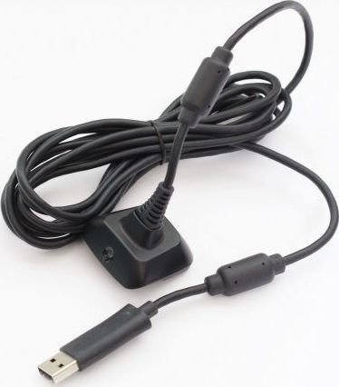 Microsoft Play & Charge Kit Cable for Xbox 360 in White color