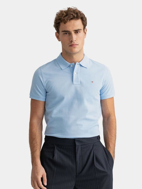 Polo Kurzarmbluse Pacific Blue
