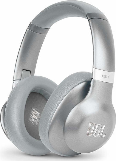 JBL Everest Elite 750NC Ασύρματα/Ενσύρματα Over Ear Ακουστικά με 15 ώρες Λειτουργίας Ασημί