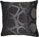 Artekko Μαξιλάρι Καναπέ Pine Tree Leaves Μαύρο 45x45εκ.