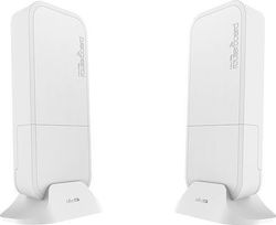 MikroTik wAP60G WiFi Mesh Network Outdoor Access Point Single Band (2.4GHz) Double Kit