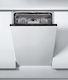Whirlpool Vollintegrierter Geschirrspüler für 10 Gedecke B44.8xH82cm