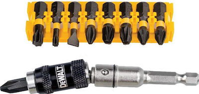 Dewalt Σετ 10 Μύτες Κατσαβιδιού Ίσιο / Σταυρός / Torx Torsion