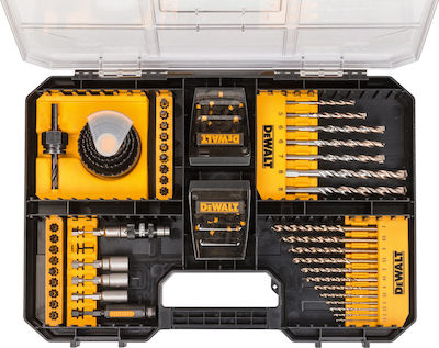 Dewalt Extreme Σετ 100 Διαμαντοτρύπανα με Κυλινδρικό Στέλεχος για Ξύλο, Μέταλλο και Δομικά Υλικά