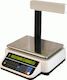 Digi Systems DS-782P Electronic Retail Scale with Column with Weighing Capacity of 30kg and Division 0.5gr