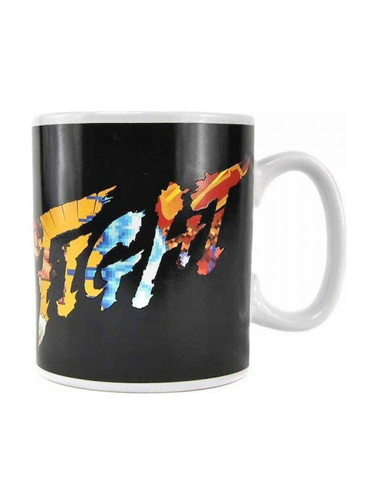 Half Moon Bay Street Fighter Heat Changing Mug Ceramic Cup Black 400ml MUGBCC04