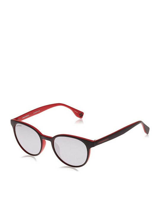 Converse Men's Sunglasses with Black Plastic Frame and Gray Lens SCO048Q-6TYW