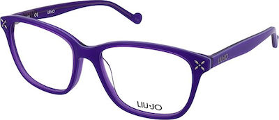 Liu Jo Women's Acetate Prescription Eyeglass Frames Purple LJ2607 503