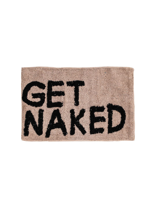 Estia Бански килим Памук Get Naked 02-4323 Бежов 50x80cm
