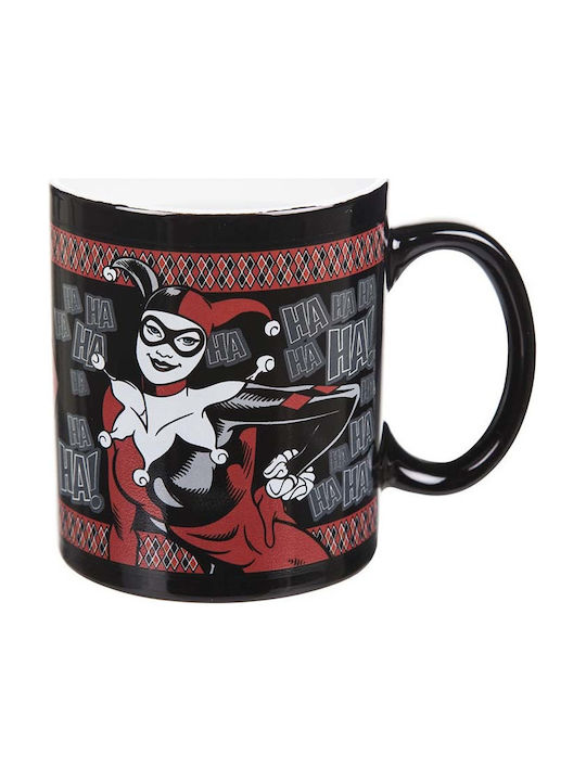 GB eye Harley Quinn Schimbare de Căldură Cană Ceramică Neagră 350ml 1buc