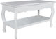 Rectangular Coffee Table Wooden White L87.5xW42xH44cm.