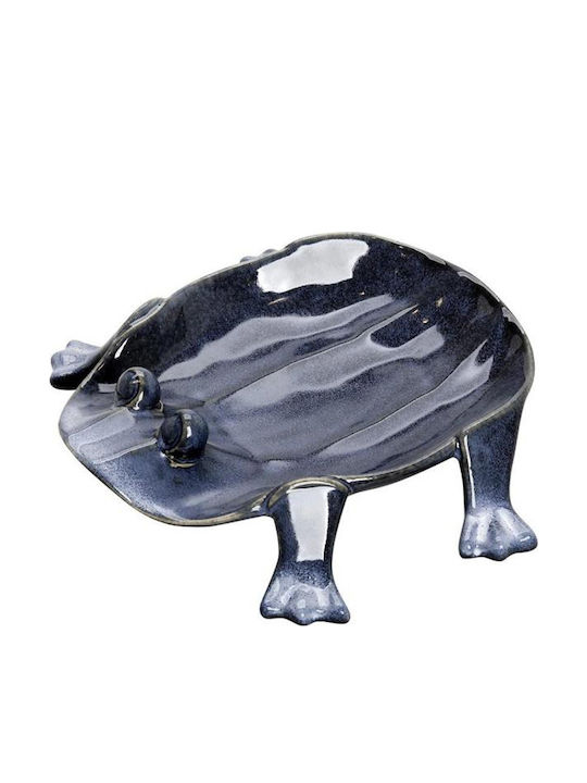 Espiel Ceramic Decorative Platter Frog Blue 24....