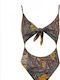 One-Piece Swimsuit with Cutouts