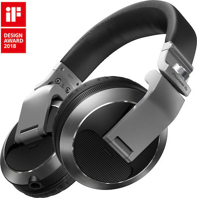 Pioneer HDJ-X7 Ενσύρματα Over Ear DJ Ακουστικά Ασημί