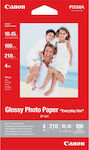 Canon GP-501 Fotopapier Glanz Alltäglicher Gebrauch A6 (10x15) 210gr/m² für Drucker Tintenstrahl 100 Blätter